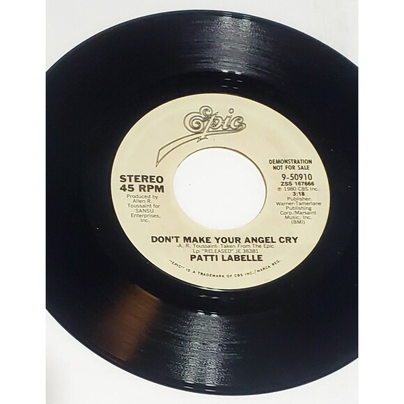 Patti LaBelle 45 RPM Promo Vinyl – Don’t Make Your Angel Cry / Love Learn - Picture 6 of 11